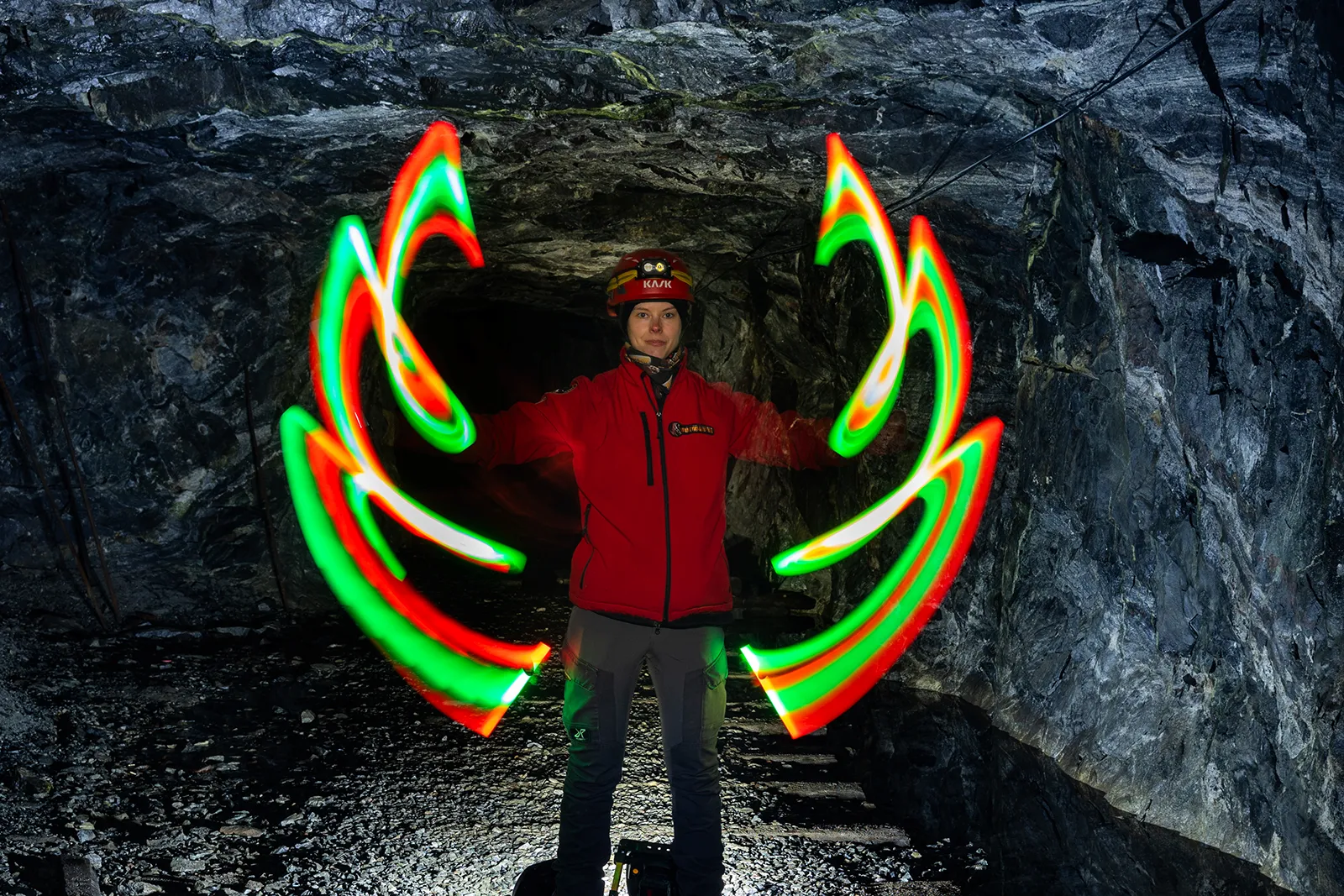 Ljusmålning i Äventyrsgruvan