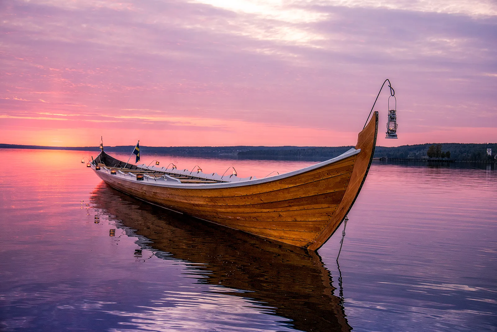 Kyrkbåt vid Rättviks båtklubb